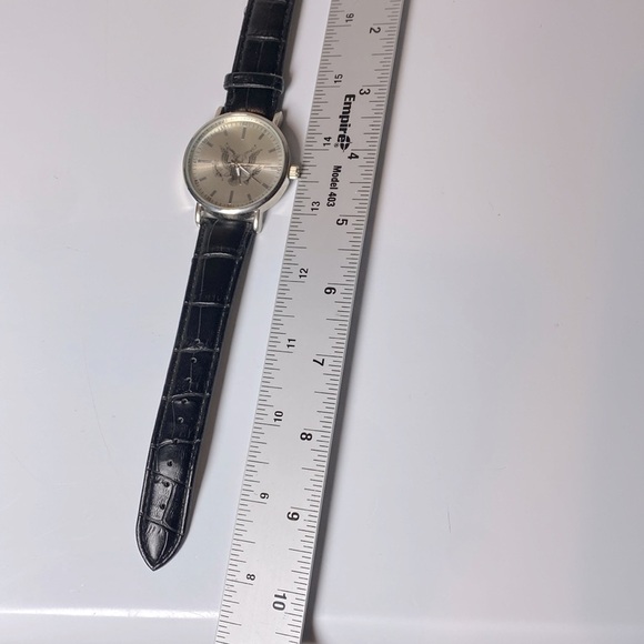 Men's Watch United States Seal Eagle E Pluribus Unum Black Band NEEDS BATTERY - Picture 4 of 10